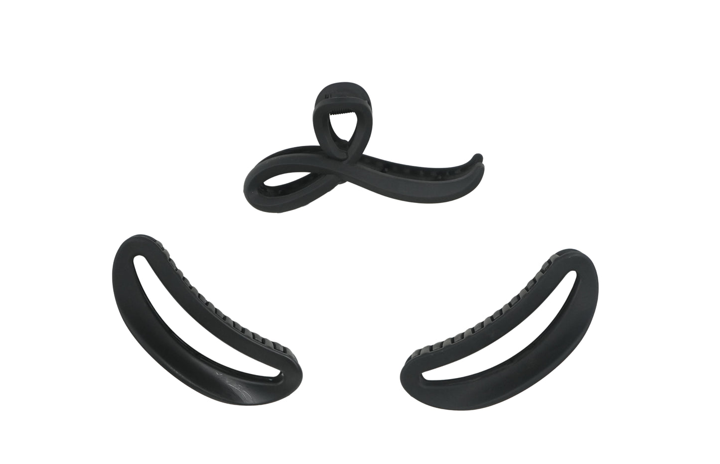 Matte Black Hair Claw Clip – Strong Hold & Non-Slip for All Hair Types