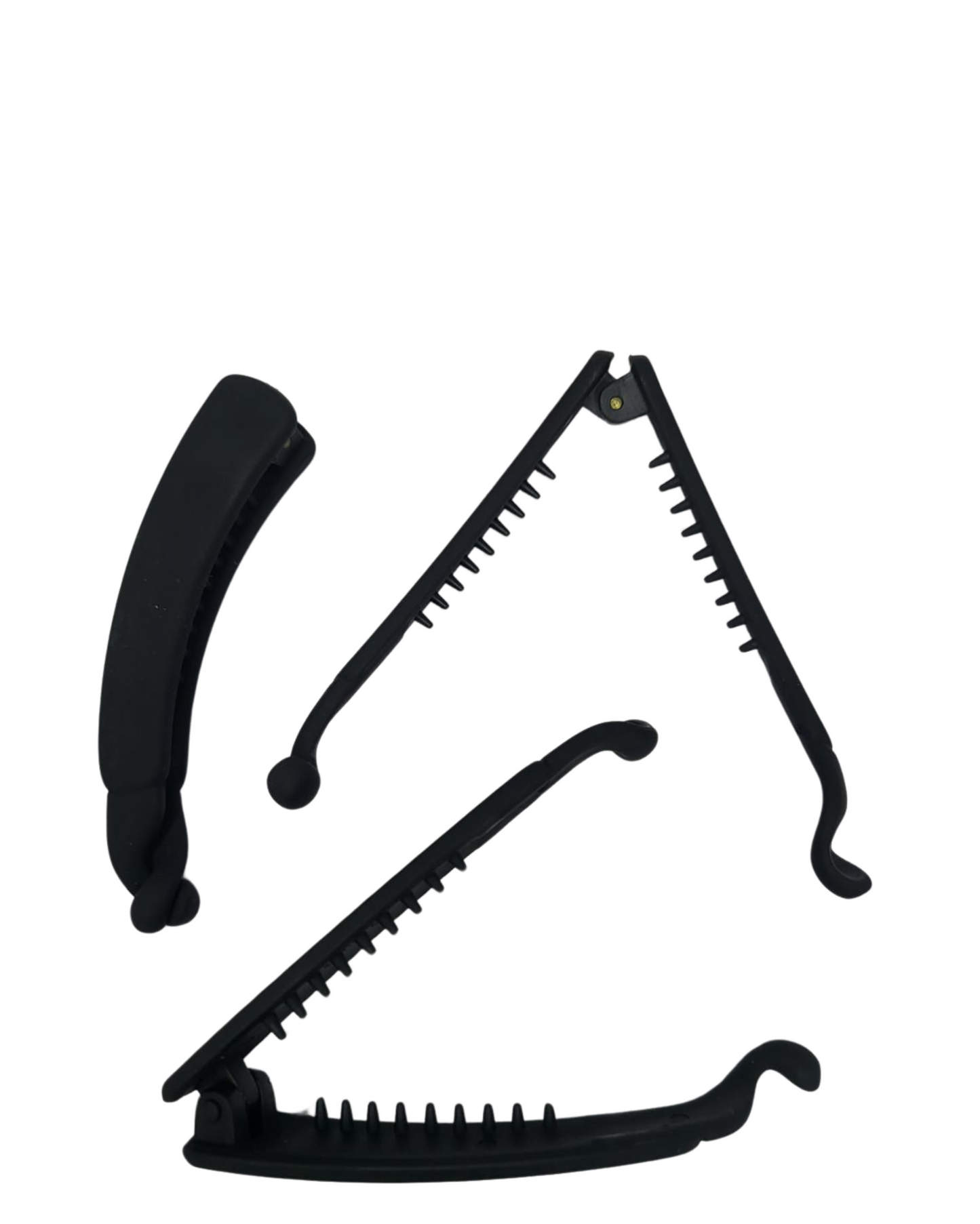 Matte Black Banana Hair Clips β Strong Hold for All Hair Types - Hairkarlo