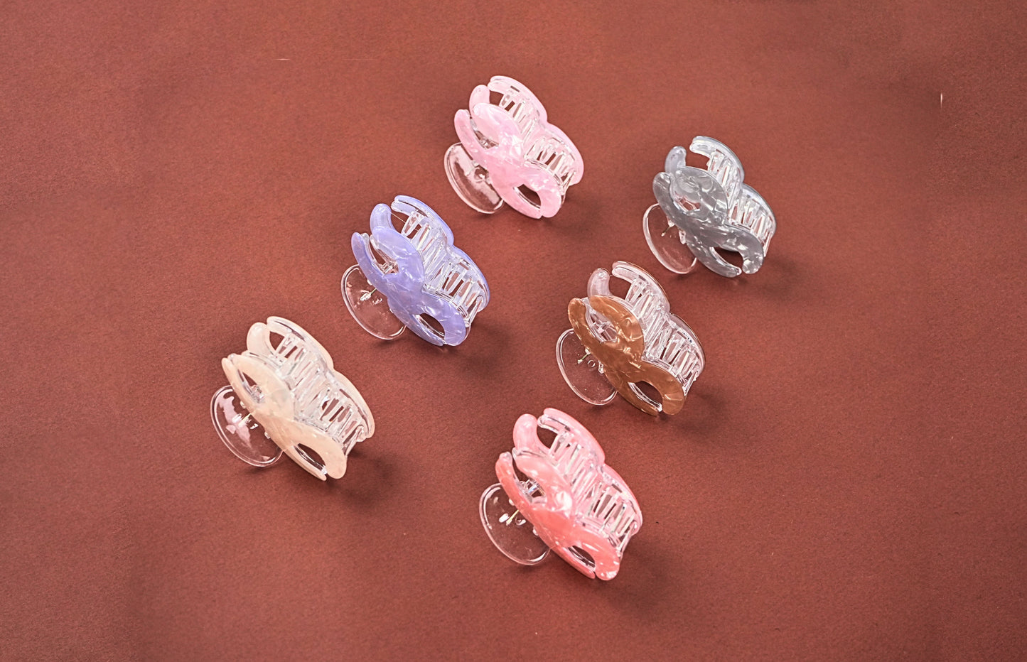 Mini Marble Claw Clips - HRK250023