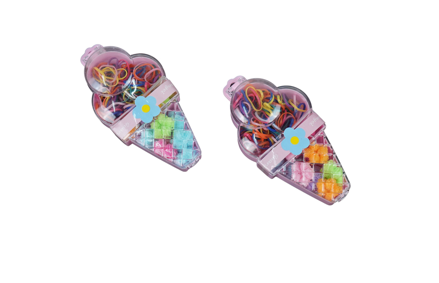Ice Cream Hair Accessories Set β Colorful Hair Ties & Bands for Girls - HRK250030