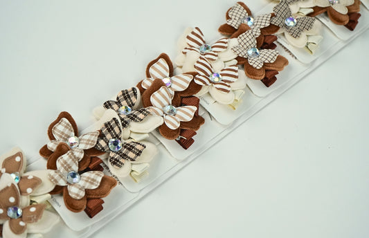 Velvet Bow Hair Clips - HRK250036