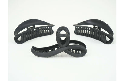 Matte Black Hair Claw Clip – Strong Hold & Non-Slip for All Hair Types