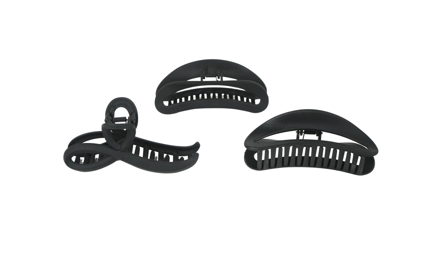 Matte Black Hair Claw Clip – Strong Hold & Non-Slip for All Hair Types
