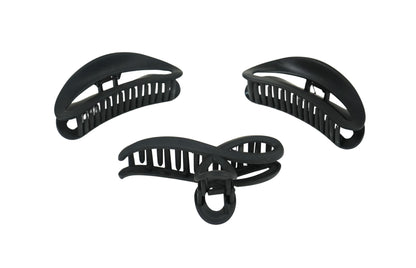 Matte Black Hair Claw Clip – Strong Hold & Non-Slip for All Hair Types