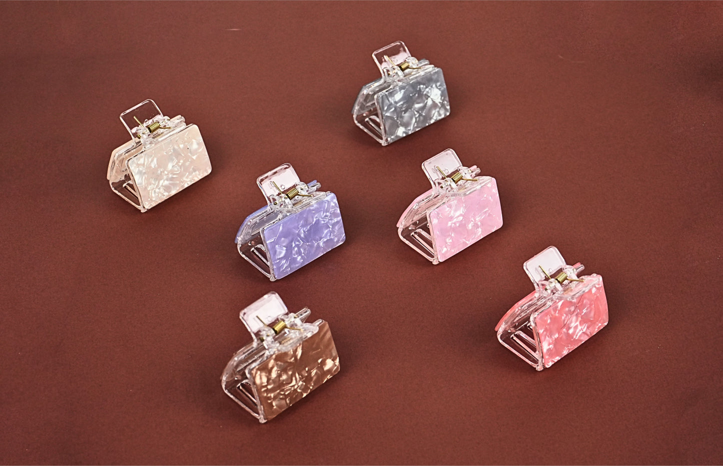 Square Marble Hair Claws - HKR250022