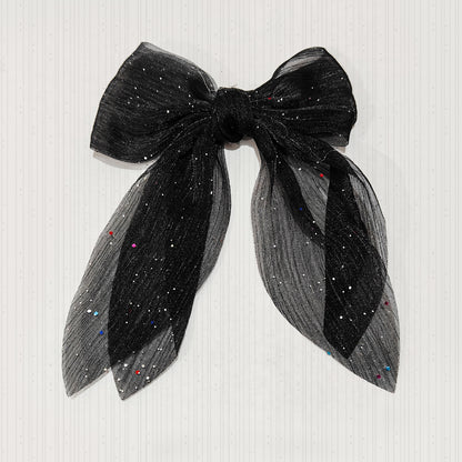 Glitter Bow Hair Clip for Women &amp; Girls | Stylish Party Hair Accessory - HRK250043